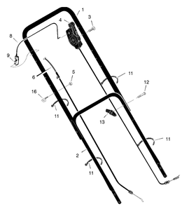 Part Location Diagram of 672580E701 Murray DISCONTINUED